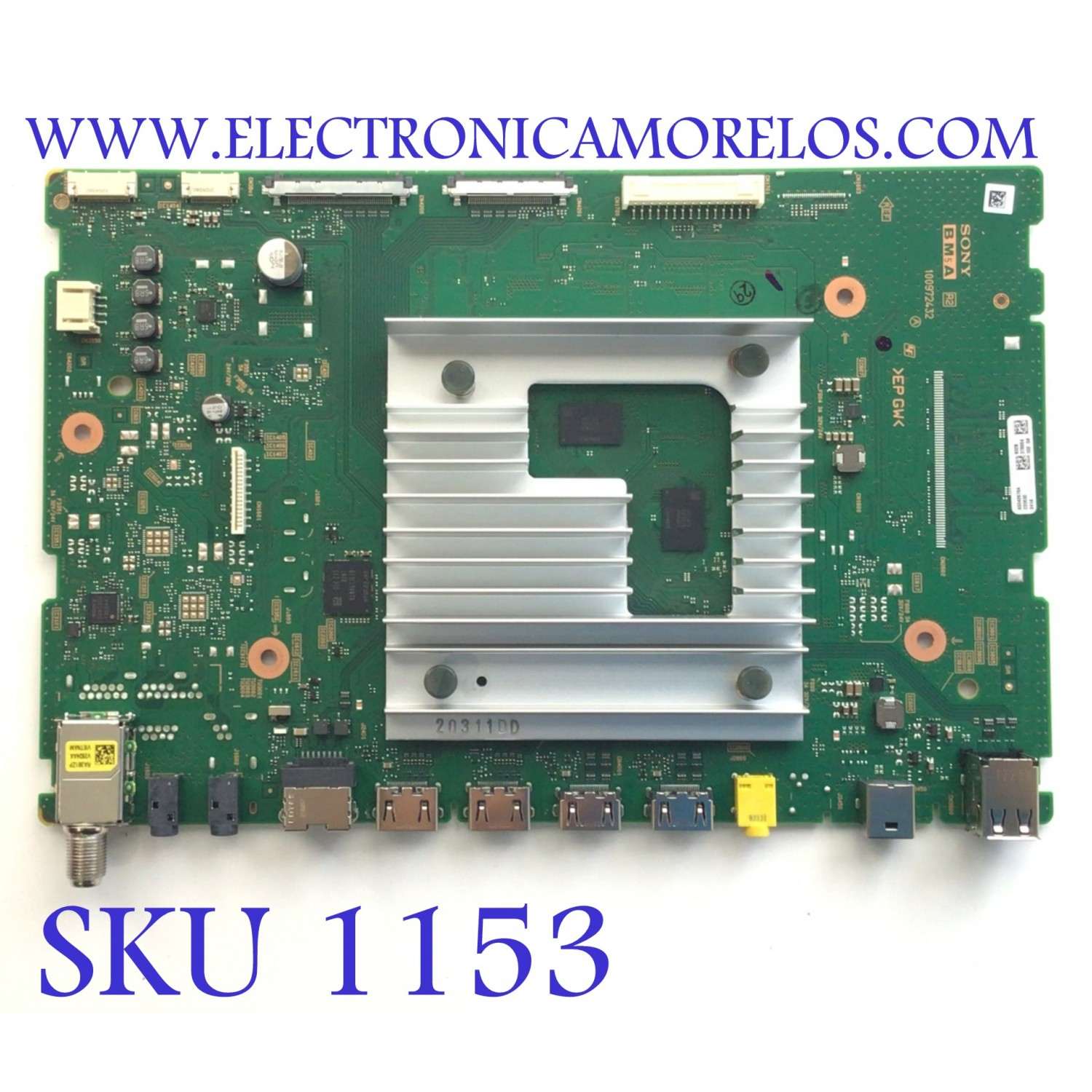MAIN PARA SMART TV SONY 4K  / NUMERO DE PARTE A-5042-676-A / 100972432 / A5042676A 932 / 220630 / PANEL YDBM050CCU11 / DISPLAY T500QVN04.4 / MODELO KD-50X85K / KD50X85K